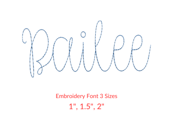 Bailee Vintage Font: A Charming Addition to Your Embroidery