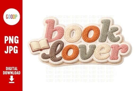 Book Lover Knit Embroidery for Seasonal Gifts