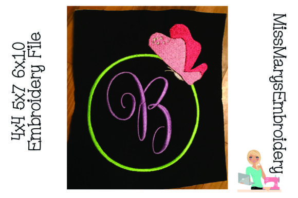 Butterfly Embroidery Monogram Frame Review