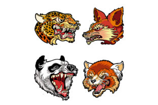 Charming Animals-Head-Design for Embroidery
