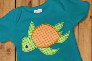 Charming Sea Turtle Applique Embroidery