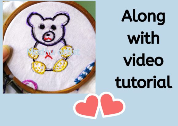 Charming Teddy Bear Embroidery for Holiday Cheer