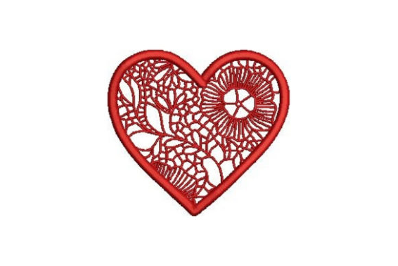 Charming Victorian Valentine Outline Heart