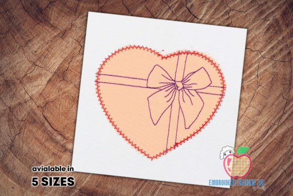 Heart Gift Embroidery: A Versatile Design