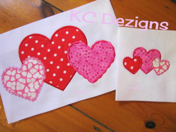 Linked Hearts Applique: A Premium Sweatshirt Design