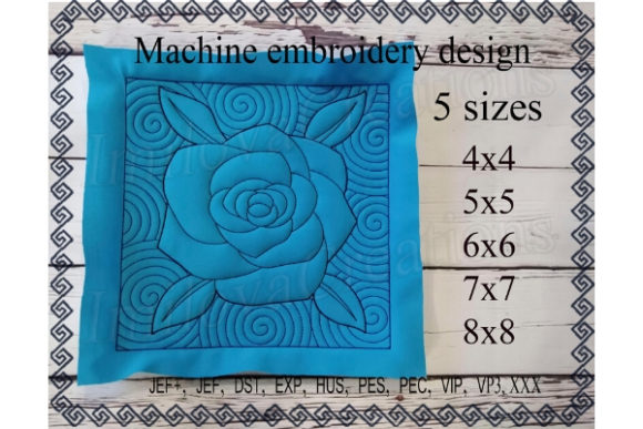 Quilt Block - Rose: A Charming Addition for Holiday Projects