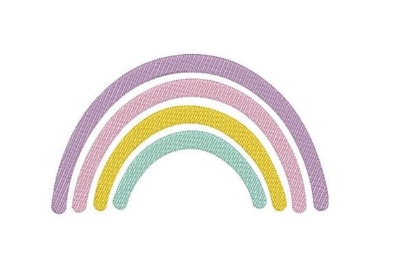 Rainbow Embroidery Design: A Burst of Color and Joy