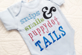 Review: Baby Boys Snips and Snails Embroidery