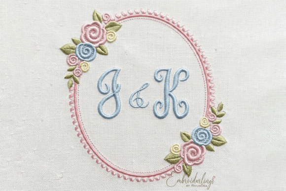 Review: Baby Monogram Frame Floral Embroidery