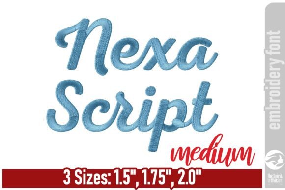 Review: Nexa Script Embroidery Font - Medium