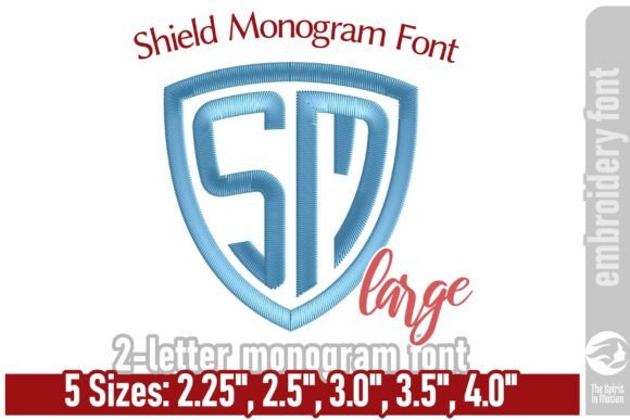 Review: Shield Monogram Embroidery Font - Large