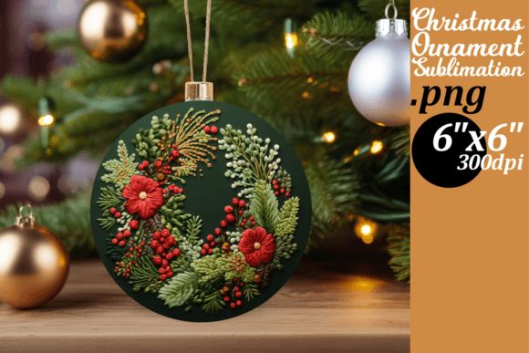 Seasonal 3D Circle Embroidery Art: A Festive Delight