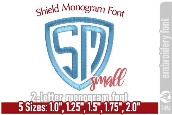 Shield Monogram Embroidery Font - Small Review